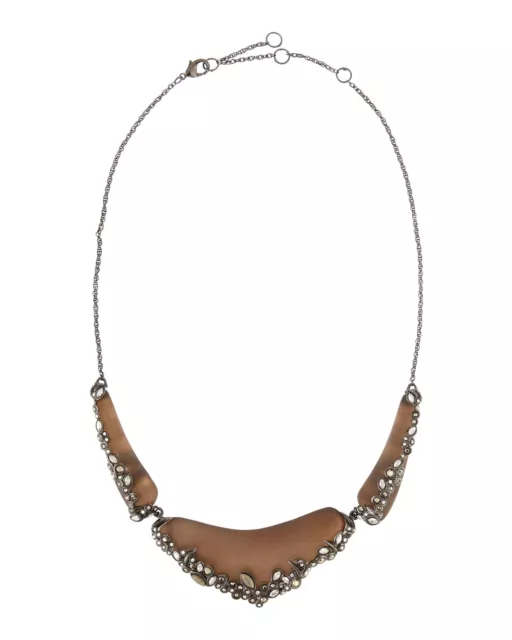 Alexis Bittar Chocolate Brown Lucite Bib Collar Necklace. *****NEW*****$295***** 2