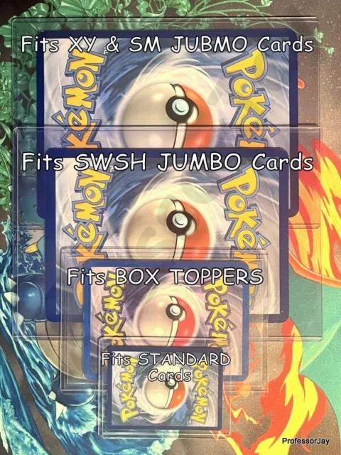 Pokémon Cartes (1x) Géant Très Grande Boîte Vide Décoration Toploader + Manche+