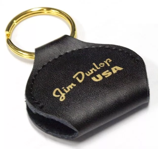 Jim Dunlop Leather Pick Pouch / Holder / Key Ring  - Always have picks with you.