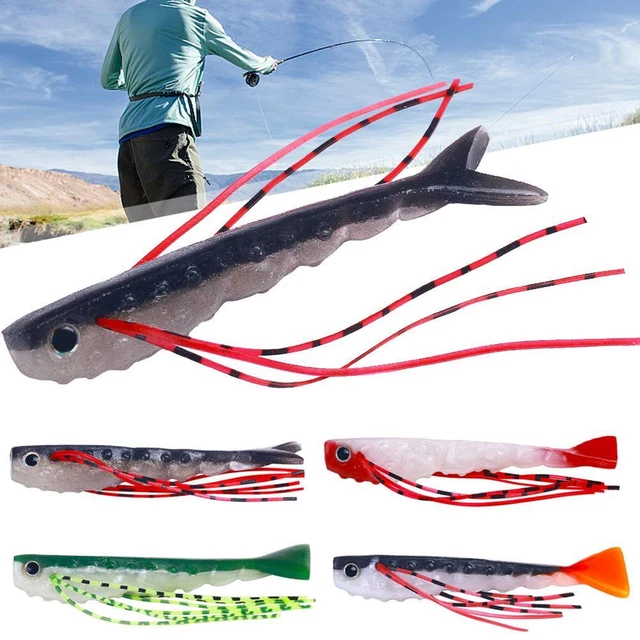 Dr.Fish 5/6 Pezzi Esche Da Pesca In Plastica Morbida Esca In - Foto 7