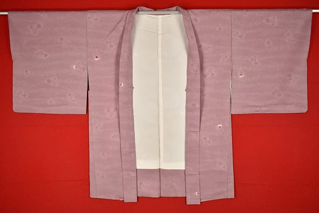 Vintage Japanese Kimono Silk Antique BORO HAORI Kusakizome Dyed/B018/505