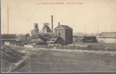 CPA-loire-collieries of saint etienne-pump wells
