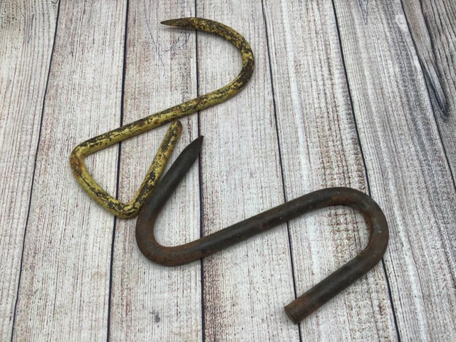 Vintage Cast Iron Game Meat Farmhouse Hooks