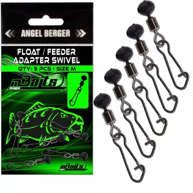 Magic Baits Float - Feeder Adapter Swivel Method Schnellwechsel Wirbel Posena...