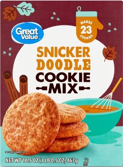 Miscela da forno Great Value ""Snicker Doodle"" per biscotti 467 gr USA