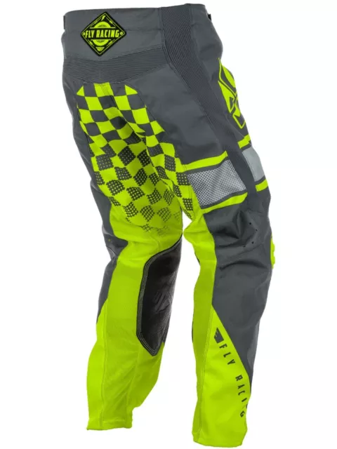 Pantaloni Fly Racing Grigio-Hi-Viz 2018 Era Cinetica Bambini MX - 24" Vita Bambini 2