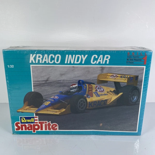 1/32 Revell Snaptite Model Kit #6261 Kraco Indy Car Sealed Vintage Hobby STP Fun