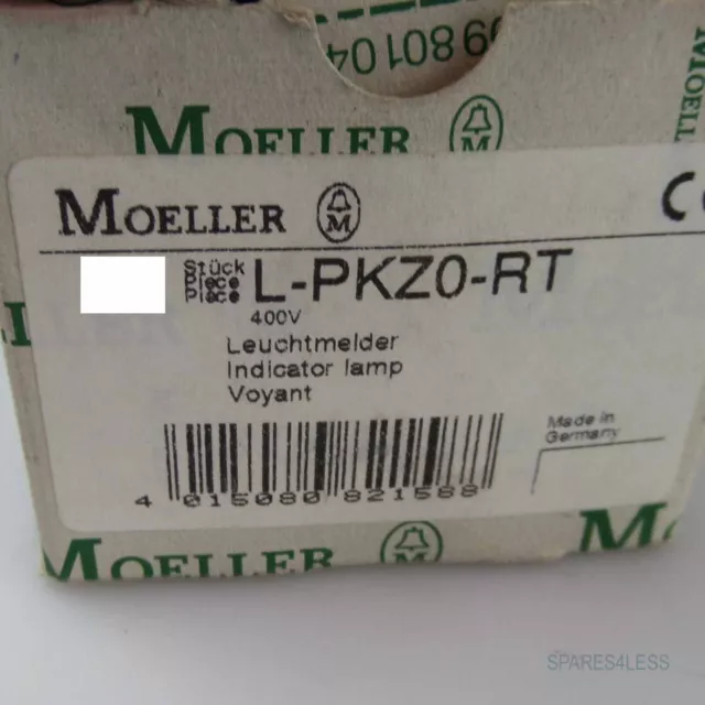 Klöckner Möller Leuchtmelder L-PKZ0-RT rot (8Stk.) OVP 2