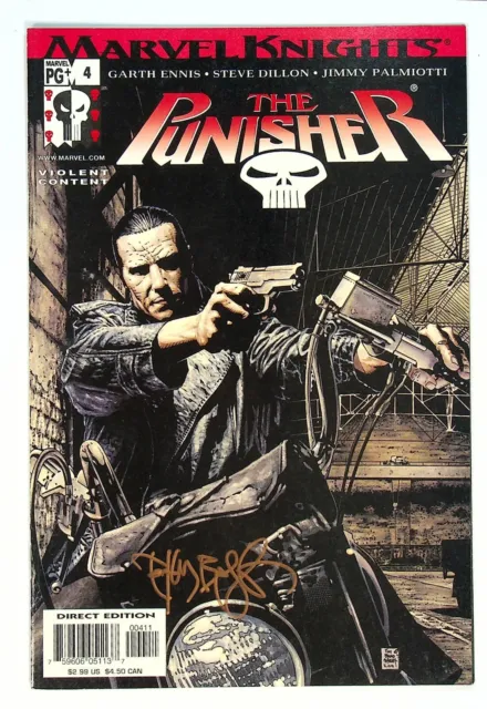 Punisher #4 Vol 4 Signed by Tim Bradstreet Marvel Comics 2001