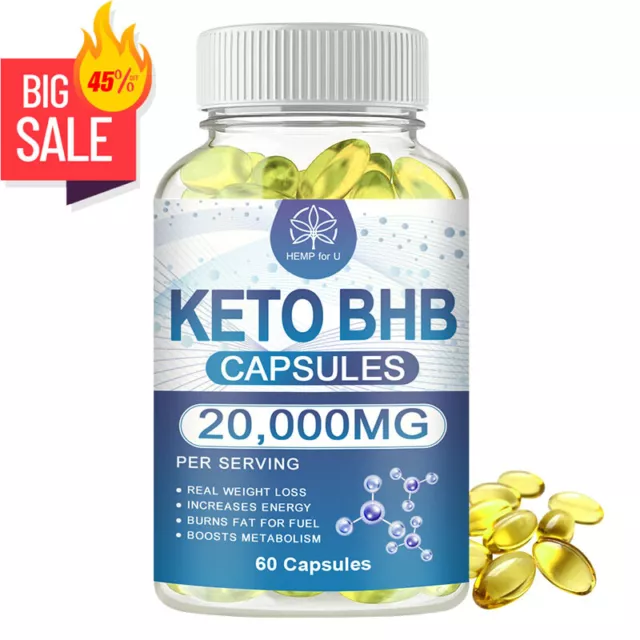 Keto BHB Diet Pills,Weight Loss,Fat Burner,Appetite Suppressant Supplement,Detox