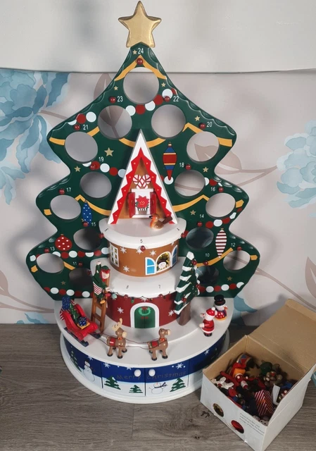 Kirkland Grosser Holz Weihnachtsadventskalender Mit Box