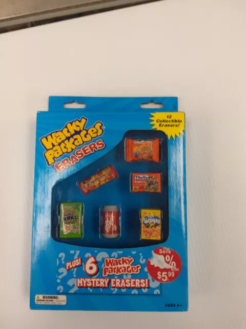 Topps Wacky Packages Erasers 12 Collectibles BRAND NEW NIB