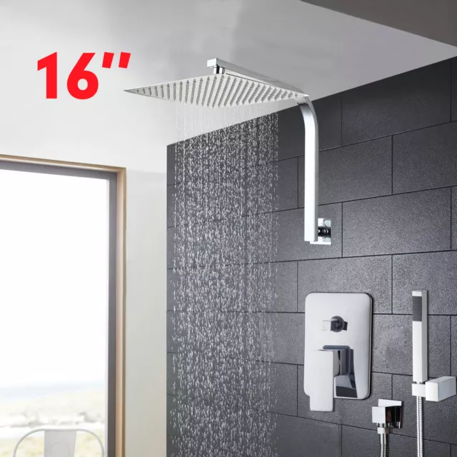 Sistema soffione doccia acciaio inox set doccia a pioggia rubinetti con doccia a mano