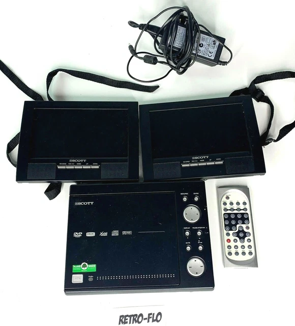 LECTEUR DVD PORTABLE Scott CRX I906 Ecrans Télécommande