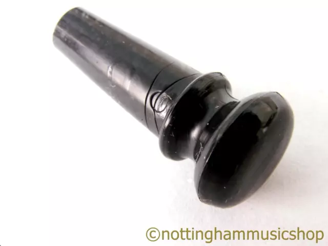 Acoustic guitar end pin button tapered peg to attach a cord bootlace strap black