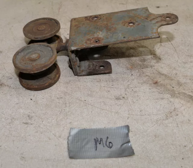 Richards Wilcox Aurora barn door double wheel roller & bracket tool lot M6