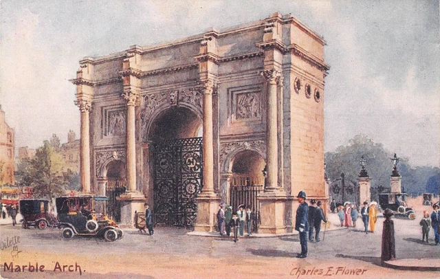 Cpa Illustrator / Signature / Charles Flower / Marble Arch