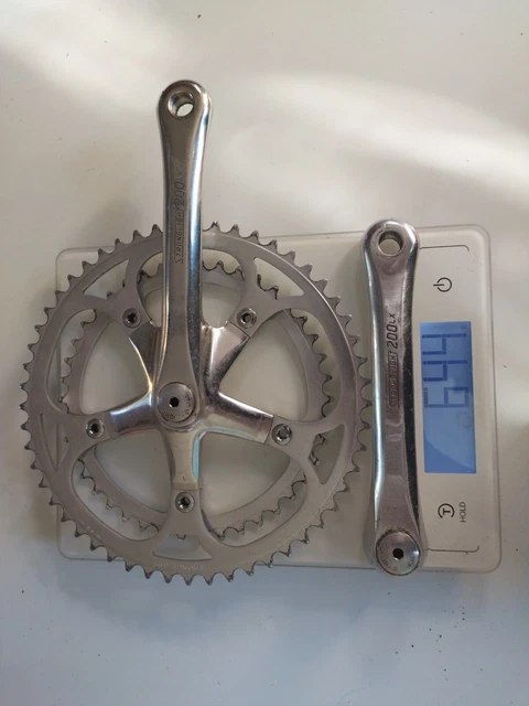 Paire Cache Poussiere Dural Pedalier STRONGLIGHT 49D ⌀23mm ancien velo course - Équipements vélos