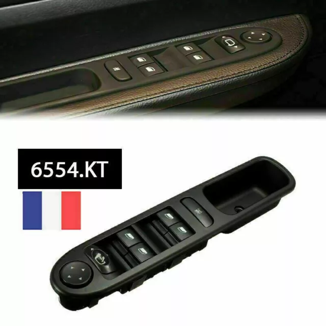 Interrupteur Commande Lève-Vitre Electrique pour Peugeot 307 307CC 307SW 6554.KT