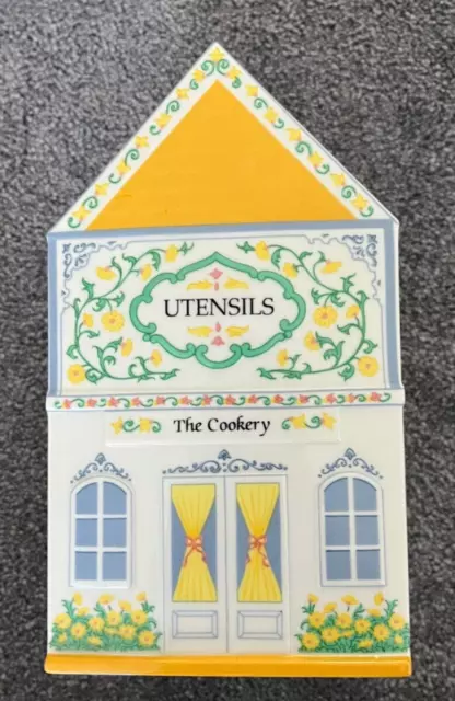 LENOX SPICE VILLAGE UTENSIL Holder Canister 1992 -  "The Cookery"