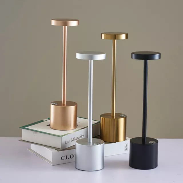 Cordless USB Rechargeable Table Desk Lamp LED Touch Dimmable Bedroom Night Light