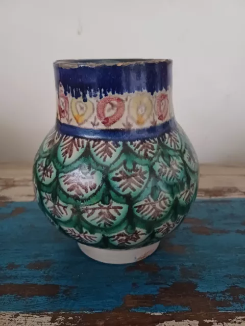 Early to mid 20th century safi Moroccan pottery vase