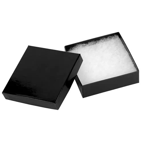 BULK Cardboard Jewelry Gift Boxes Cotton Fill Padding Hard Kraft