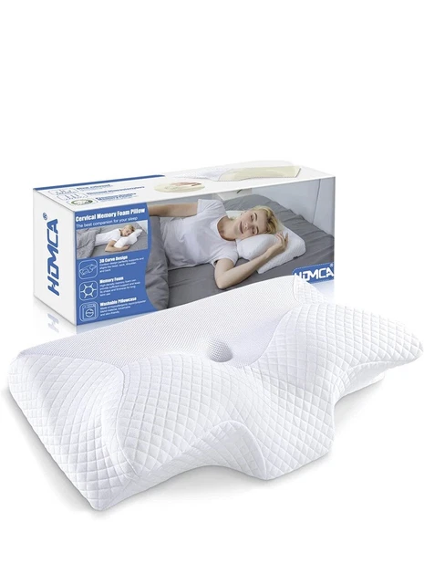 HOMCA Cervical Pillow Memory Foam Pillows - Contour Memory Foam Pillow for Neck