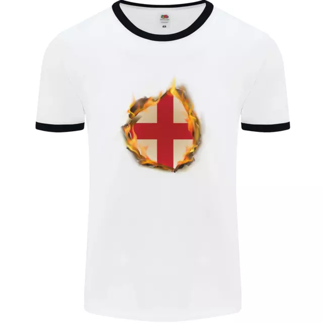 Il st Georges Croce Inglese Bandiera Inghilterra Uomo Ringer