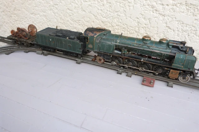 JOUET ANCIEN TRAIN loco 141 P pacific ech O style Fournereau tender wagon EUR 449,00 - FR