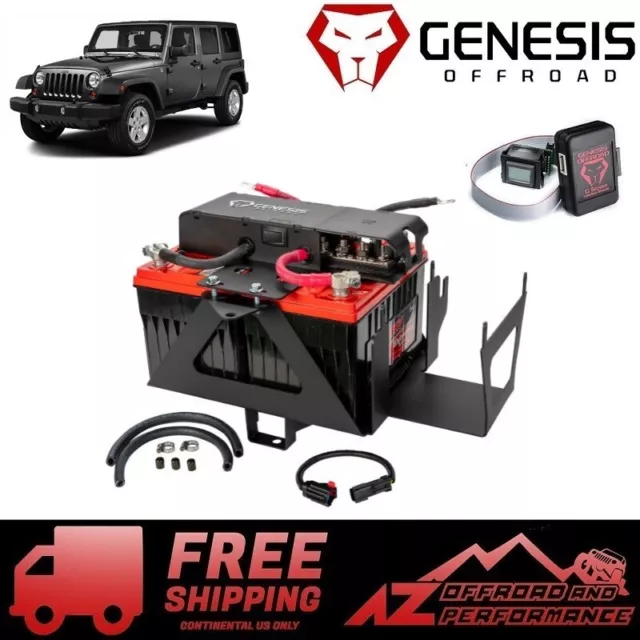 Genesis Offroad Gen 3 Doppio Batteria Kit & G Schermo Per 07-11 Jeep Wrangler JK