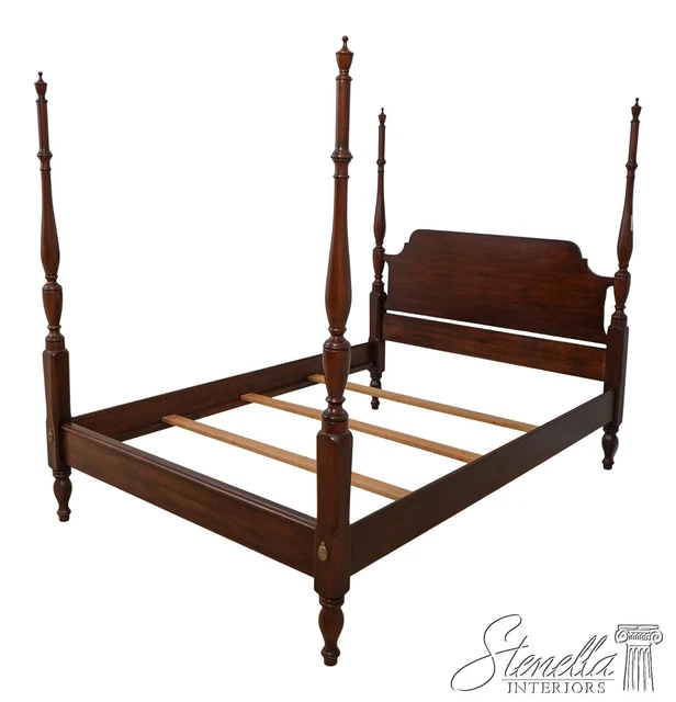 60141EC: HENKEL HARRIS Full Size Mahogany Fairfax Poster Bed