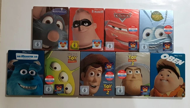 Lot de 7 Blu-ray Steelbook : Walt Disney PIXAR - Neufs sous blister + 2 offerts