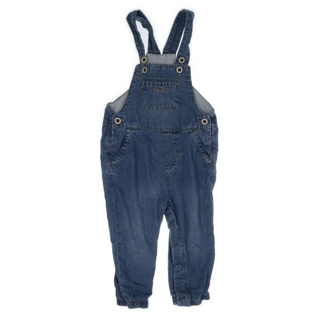 Newbie by KappAhl, Latzhose, Größe: 80, Blau, Baumwolle, Einfarbig, Mädchen