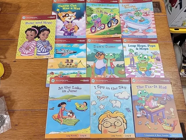 Leap Frog Reader 10 Early Reading Series Paperback Books Vowels Long Short New