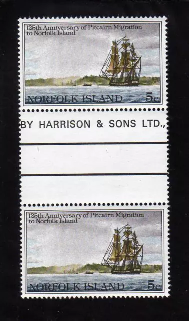 Norfolk Island -Scott #277 Gutter Pair Mnh