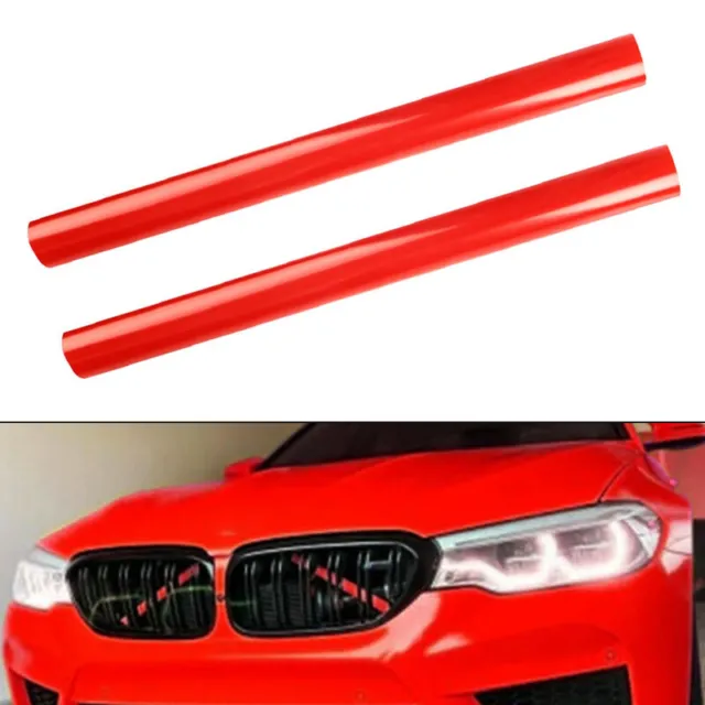 2 Cover Barre Protezione Radiatore Griglia per BMW Tipo2 vedi compatibilità -RED