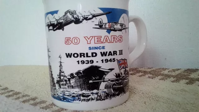 VE DAY Commemorative mug 50 year anniversary in excellent condition