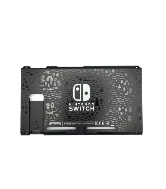 Nintendo Switch Animal Crossing Rear Housing Shell Case Black Replacement UK