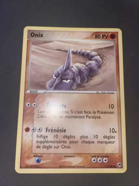 Onix Commune - Pokemon 71/100 Ex Tempete De Sable Neuf Francais