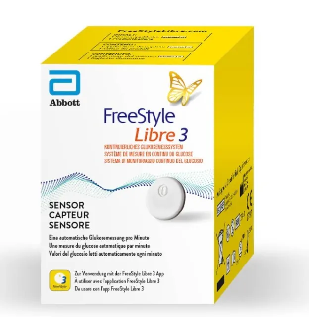 FreeStyle Libre3 Sensor von Abbott NEU&OVP MHD 09/2024