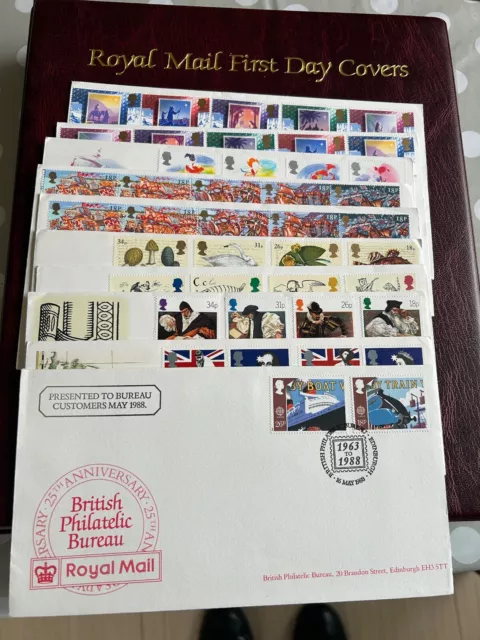 GB First Day Covers 1988-1989