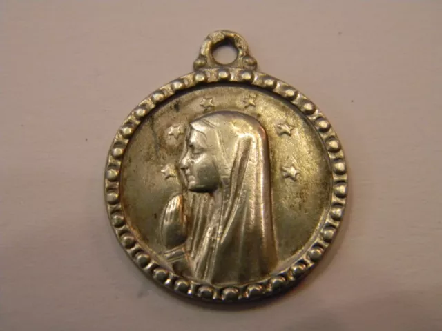 " Medaille Anhänger Jungfrau aus Silber Gebirge Krabbe Silber "