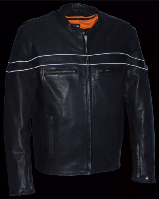 MILWAUKEE LEATHER MEN'S Lightweight Sporty Scooter Crossover Jacket ...