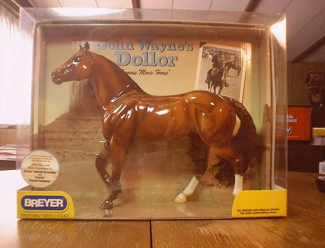 Breyer # 300306 John Wayne's Movie Quarter Horse Dollor Tsc Le 2006 New In Box! Breyer # 300306 John Wayne's Movie Quarter Horse Dollor Tsc Le 2006 New In Box!
