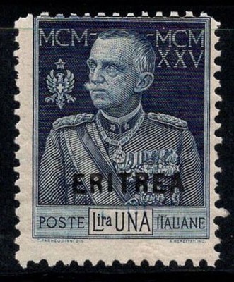 COLONIE ERITREA 1925-26 GIUBILEO DEL RE D.13½ 60c n.99 MLH* 