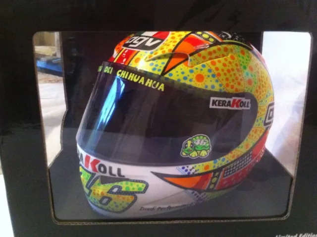 Minichamps 1:2 Scale V Rossi  Helmet MOTOGP Phillip Island 2007.