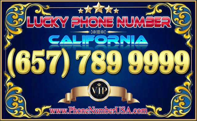 Lucky Phone Number California (657) 789-9999