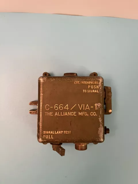 Military Radio Interphone Control Box C-664 VIA-1 Intercom