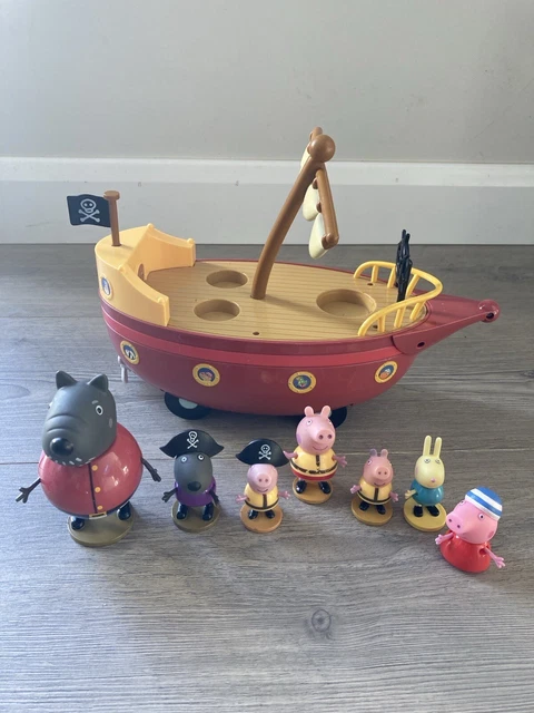 PEPPA PIG PIRATE Boat Ship Figures Grandad Dog Danny George Toys Toy peppa-pig-pirate-boat-ship-figures-grandad-dog-danny-george-toys-toy